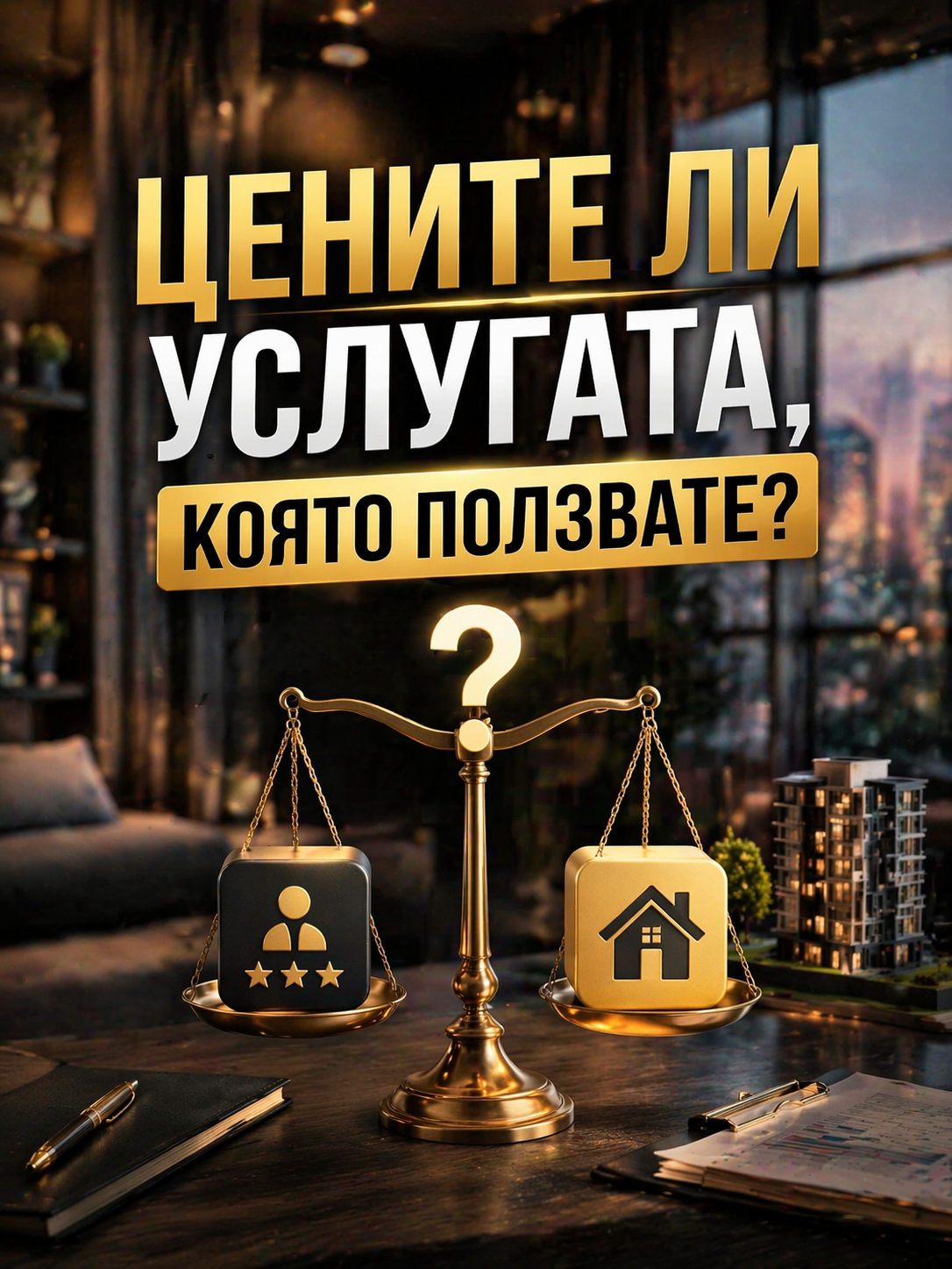 Цените ли услугата, която ползвате?