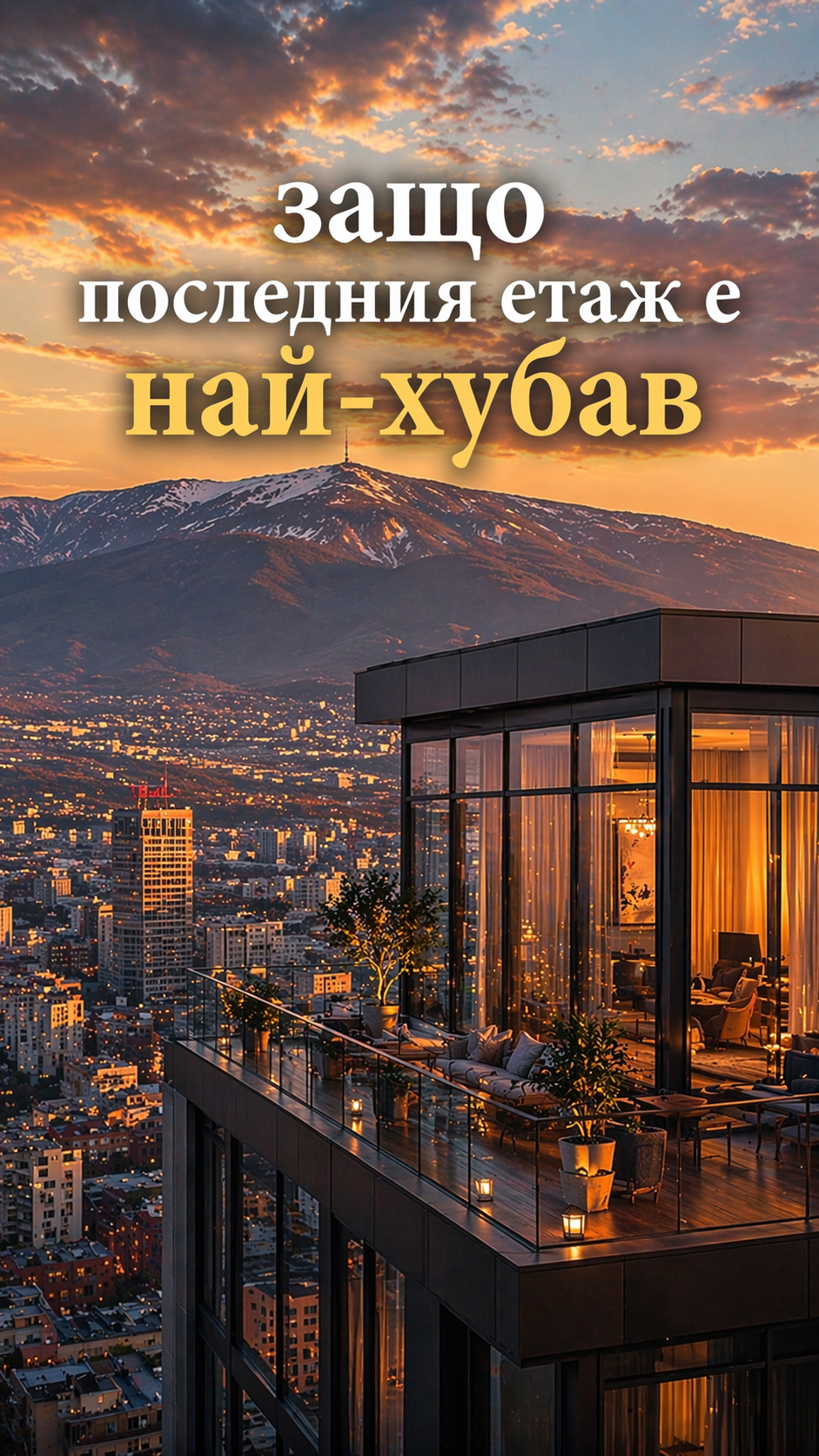 Има ли по-хубав от последния етаж?