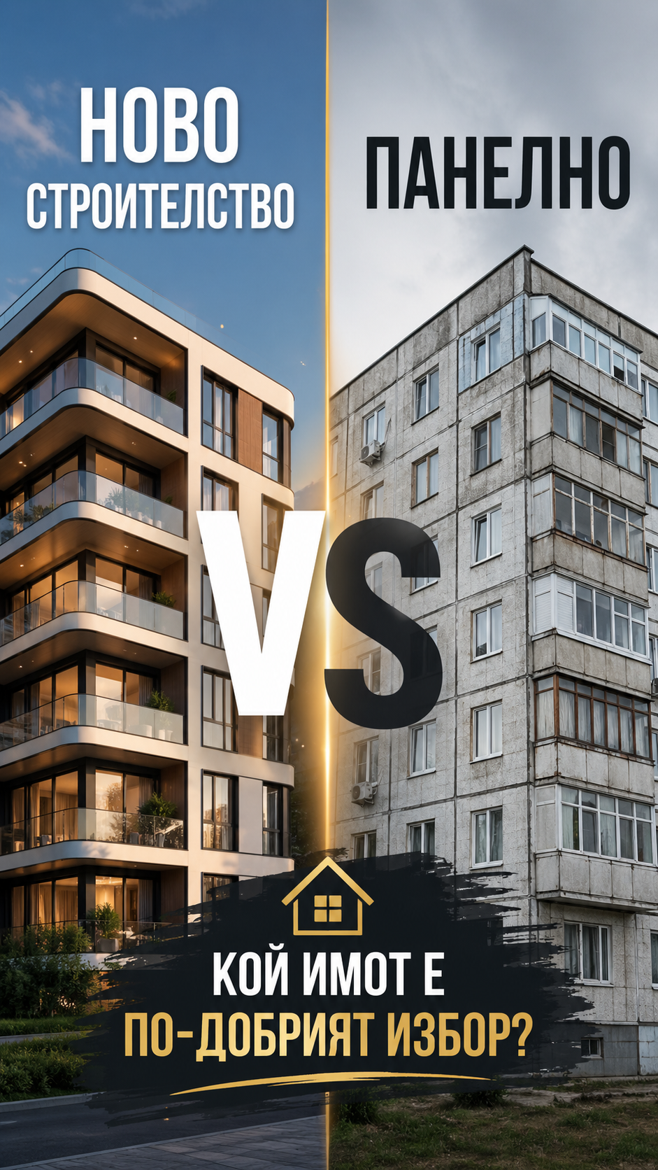 Ново строителство vs панел - кой всъщност печели? (оценка от 1 до 10)